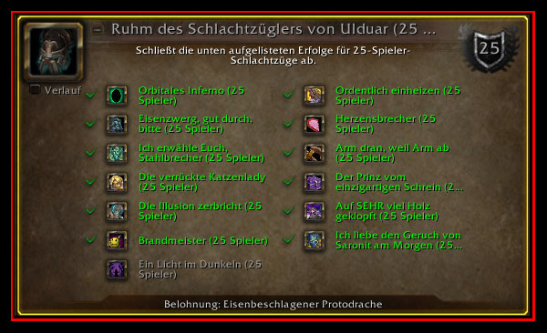 Ruhm des Schlachtzüglers